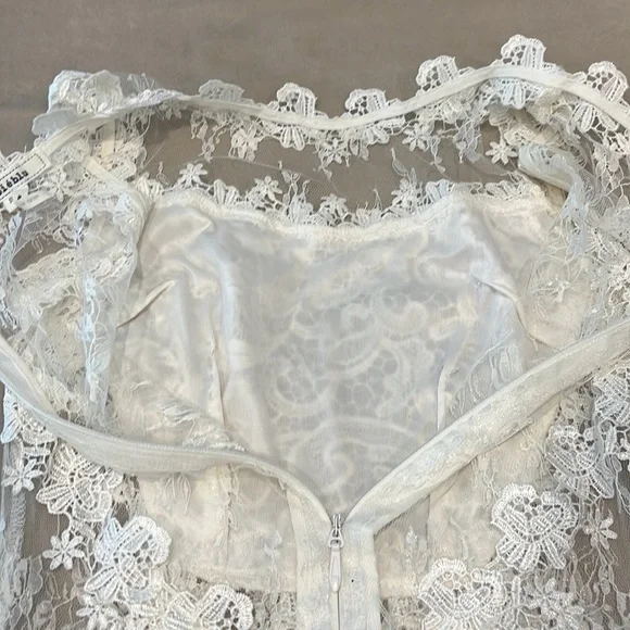 Soieblu White Lace Dress Size Small - Picture 9 of 9